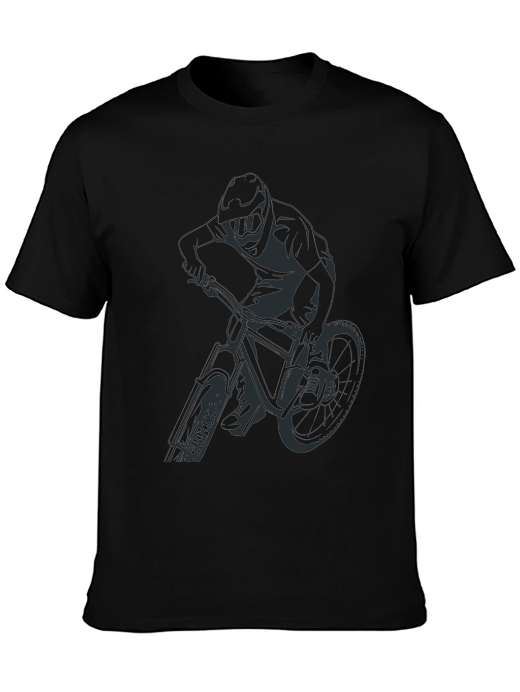Black Mountain Biker Graphic Tee - Ride in Style!