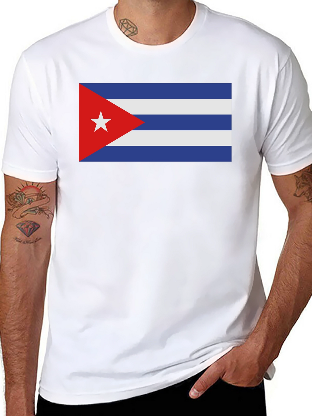 Cuba Flag Graphic T-Shirt - Patriotic Cuban Pride