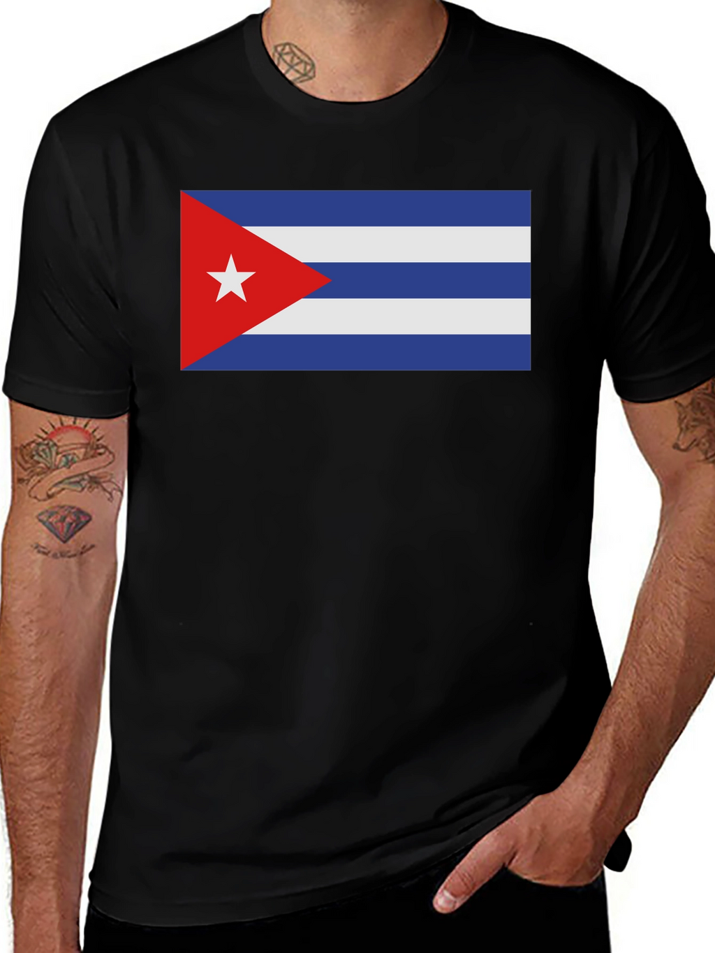 Cuba Flag Graphic T-Shirt - Patriotic Cuban Pride