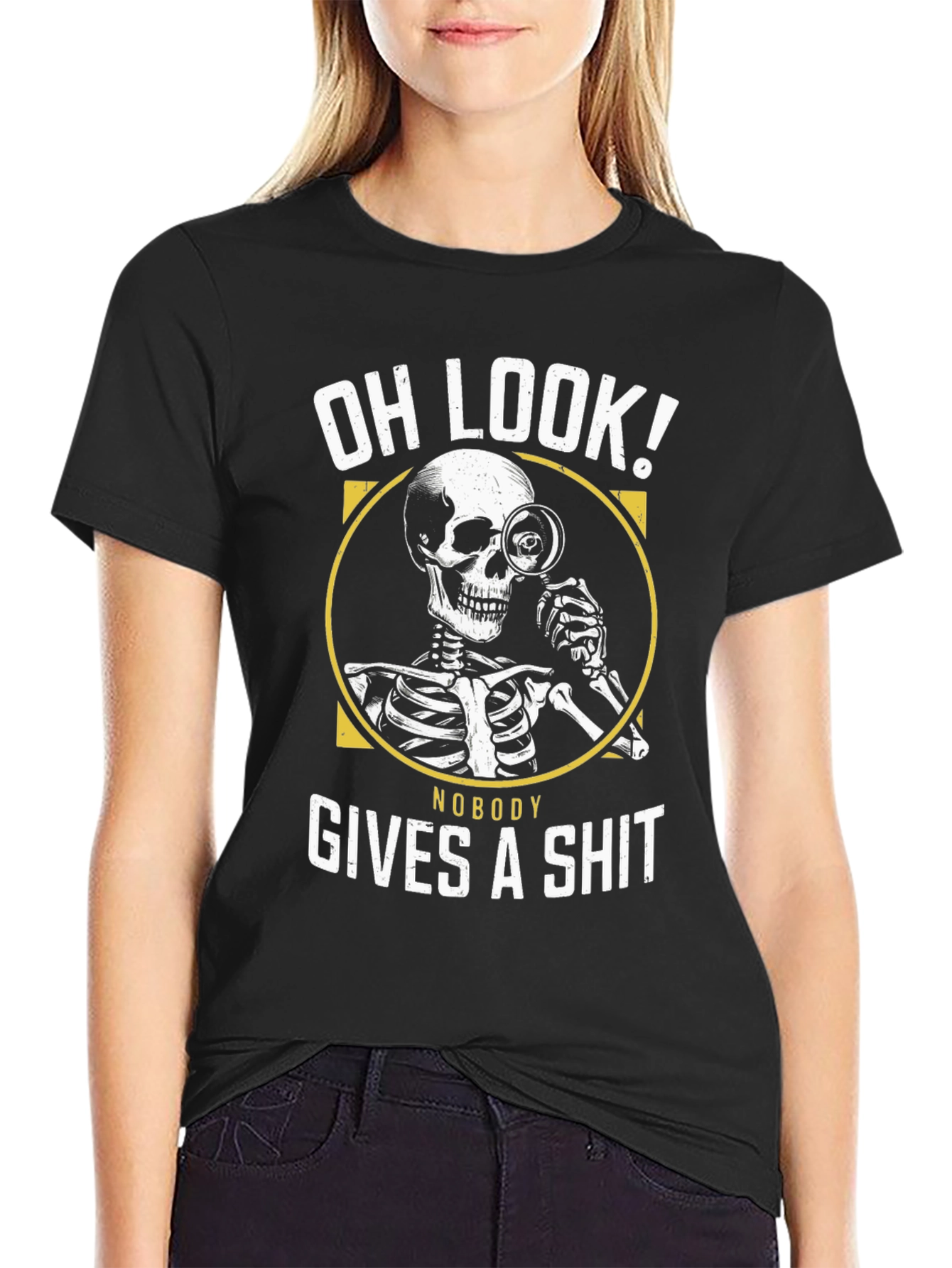 Oh Look! Nobody Gives A Sh*t Funny Graphic T-Shirt