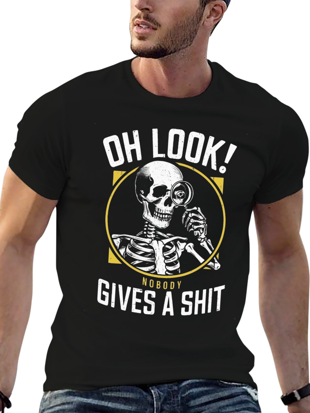 Oh Look! Nobody Gives A Sh*t Funny Graphic T-Shirt