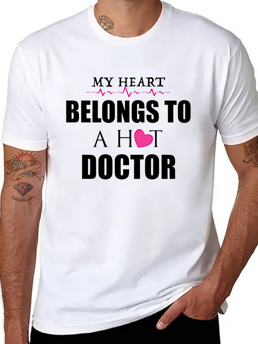 My Heart Belongs To A Hot Doctor T-Shirt