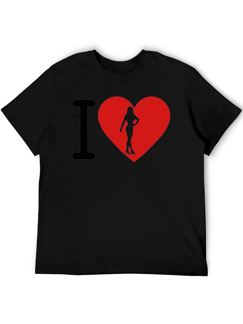 I Heart Womans Silhouette T-Shirt