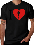 I Heart Womans Silhouette T-Shirt