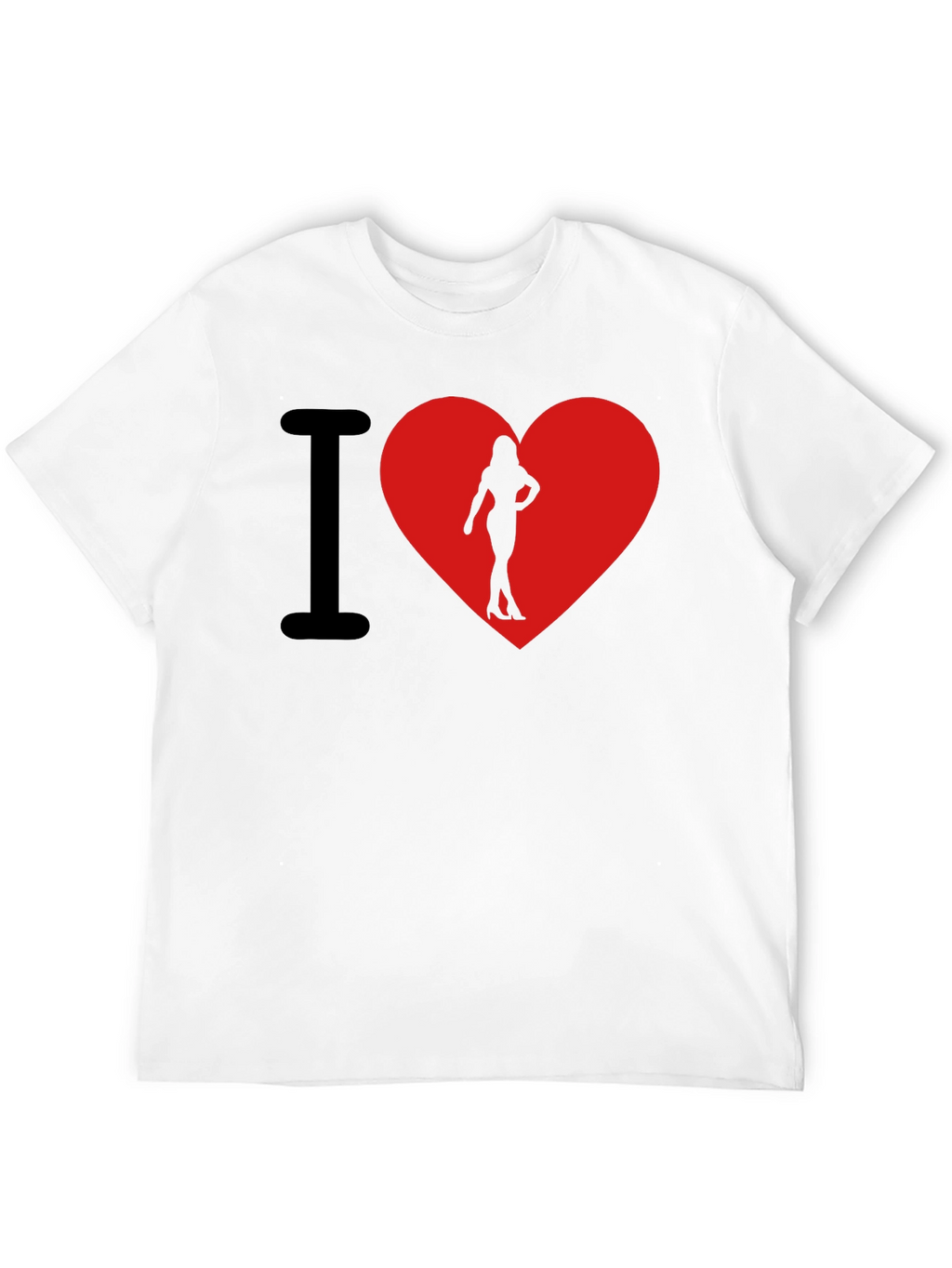 I Heart Womans Silhouette T-Shirt