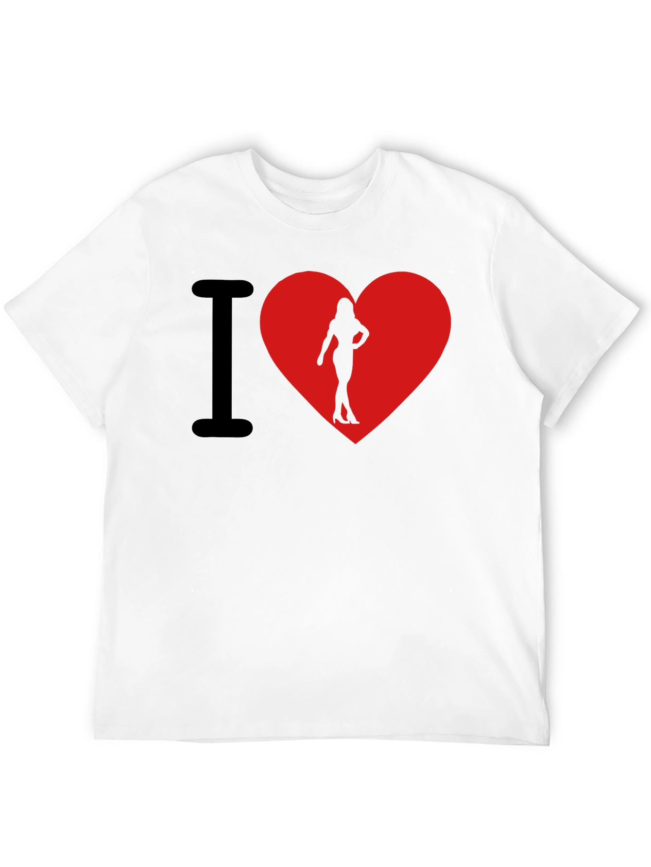 I Heart Womans Silhouette T-Shirt