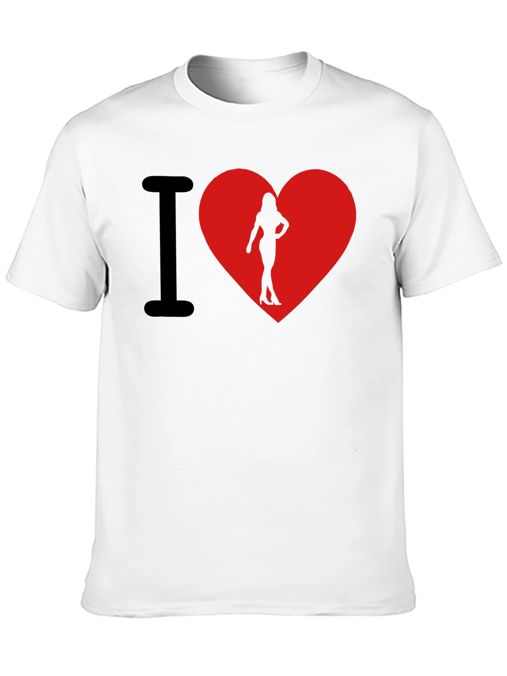 I Heart Womans Silhouette T-Shirt