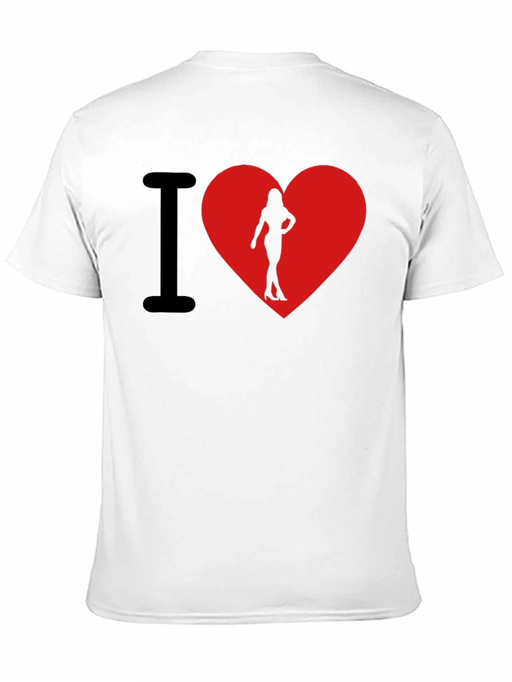 I Heart Womans Silhouette T-Shirt