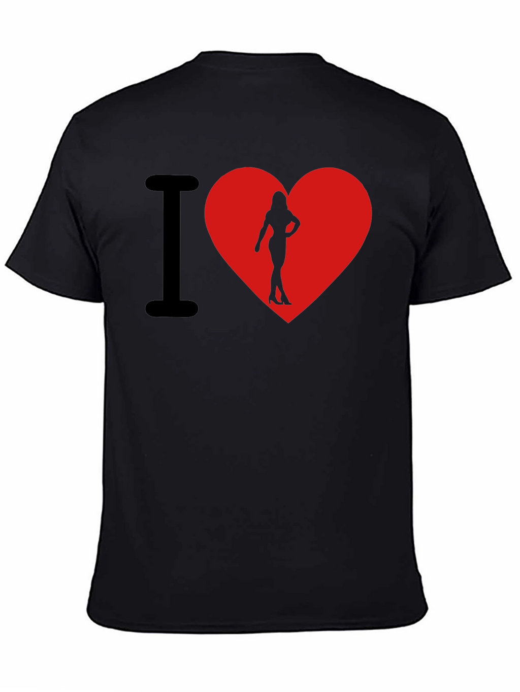 I Heart Womans Silhouette T-Shirt