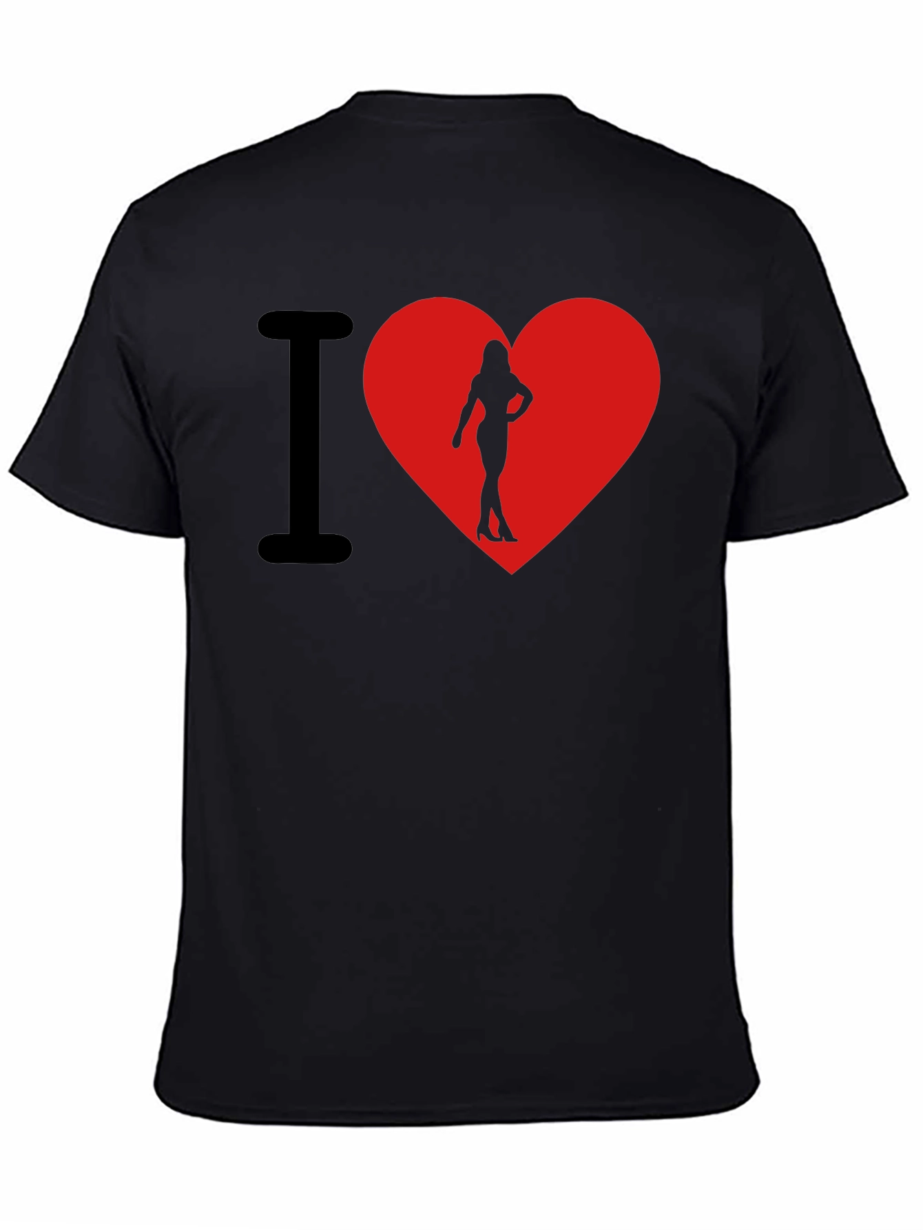 I Heart Womans Silhouette T-Shirt