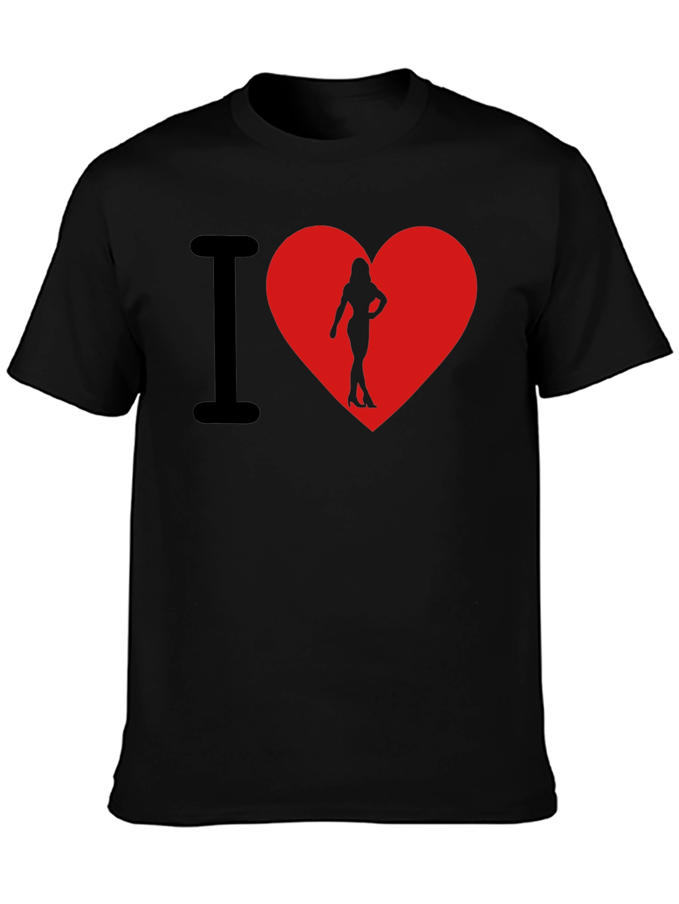I Heart Womans Silhouette T-Shirt