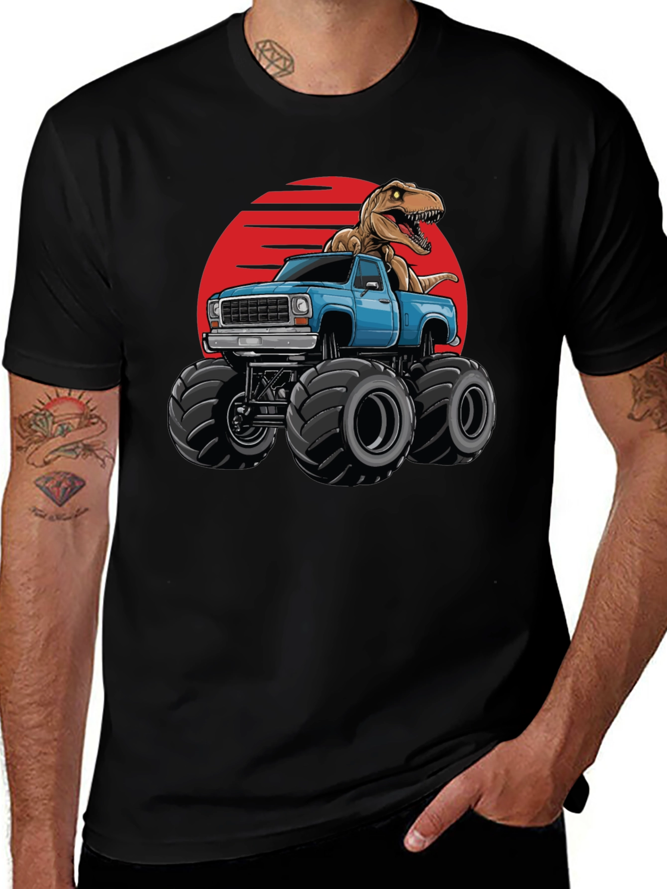 Dino Truck T-Shirt: Rawr-some Ride!