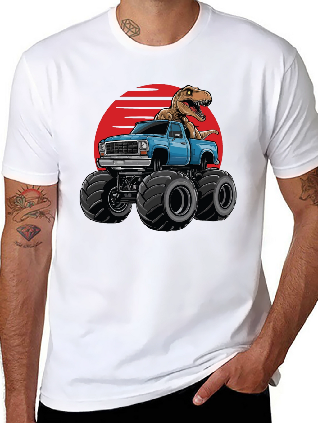 Dino Truck T-Shirt: Rawr-some Ride!