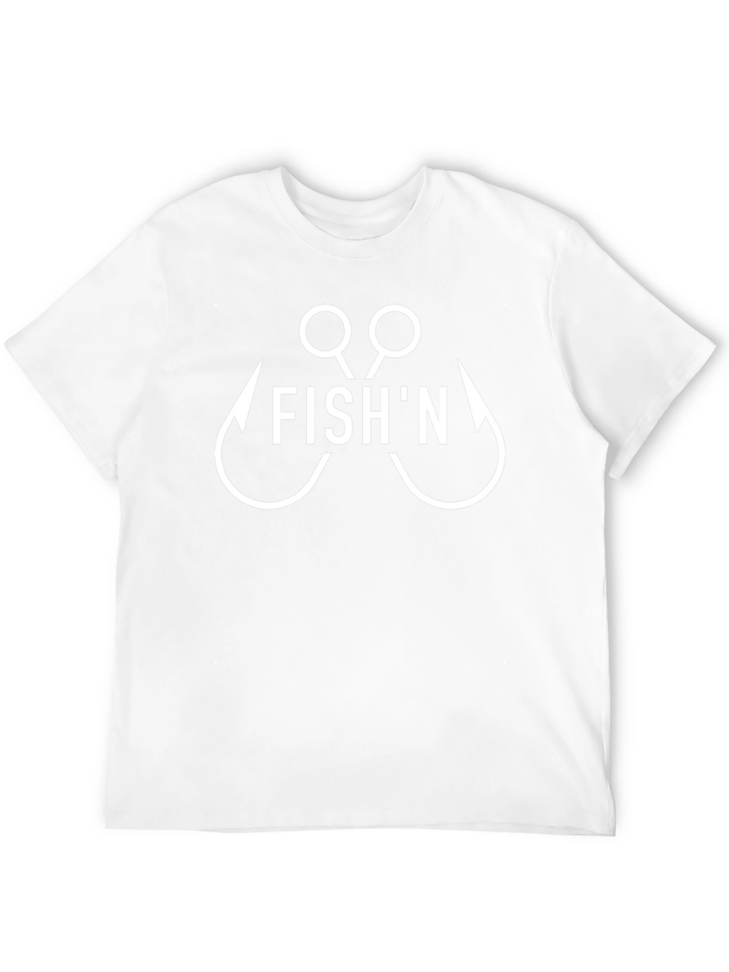 Fishn T-Shirt - Black Short Sleeve Graphic Tee