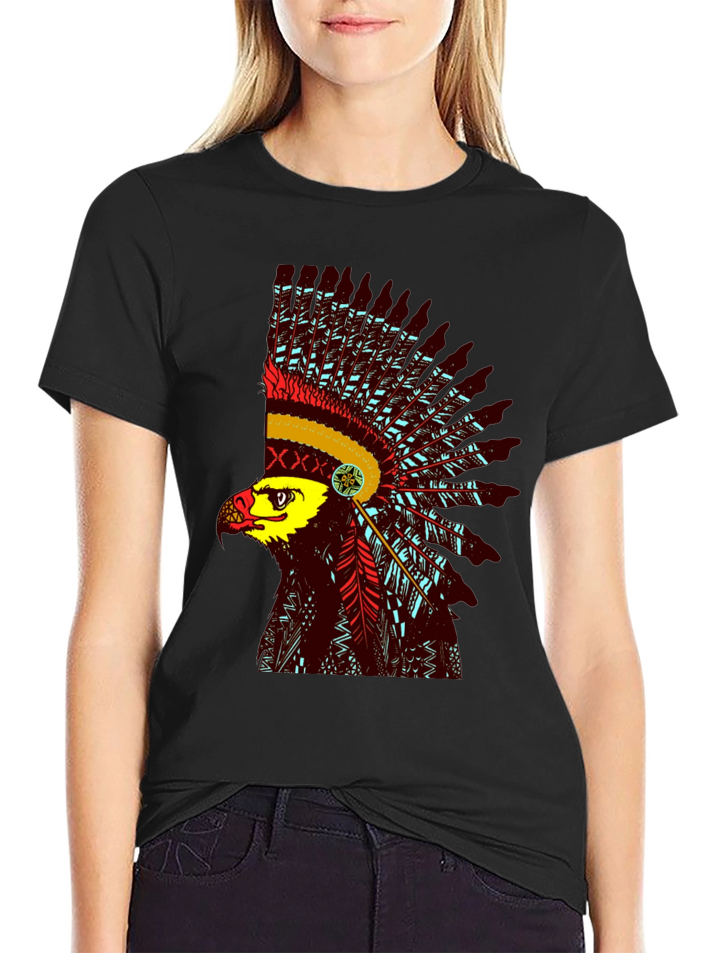 Native American Eagle Headdress T-Shirt