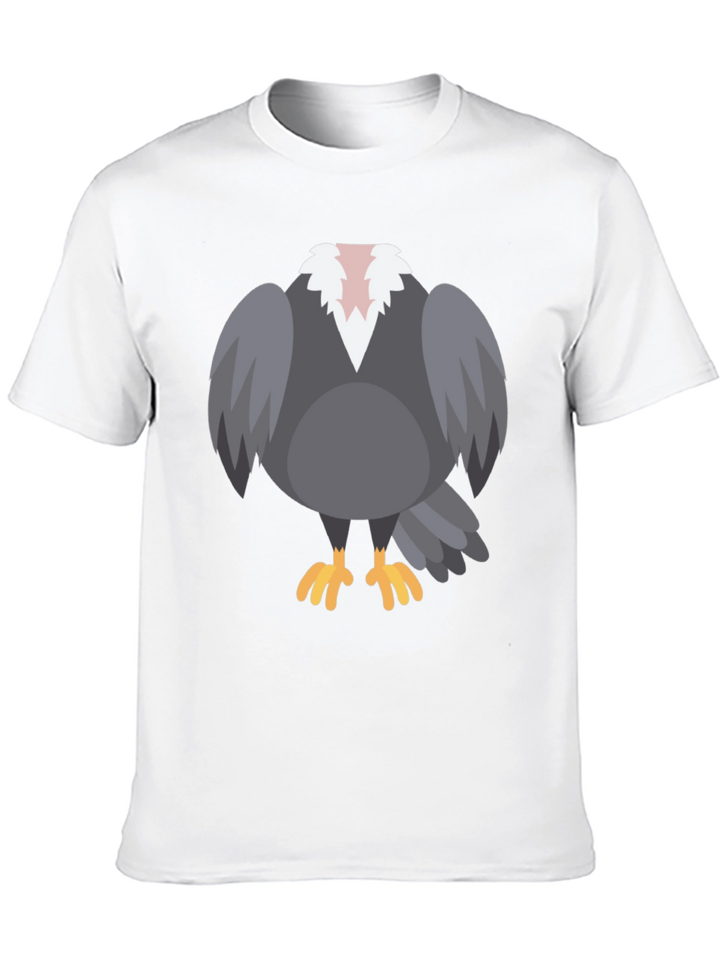 Cartoon Vulture T-Shirt - Black Graphic Tee