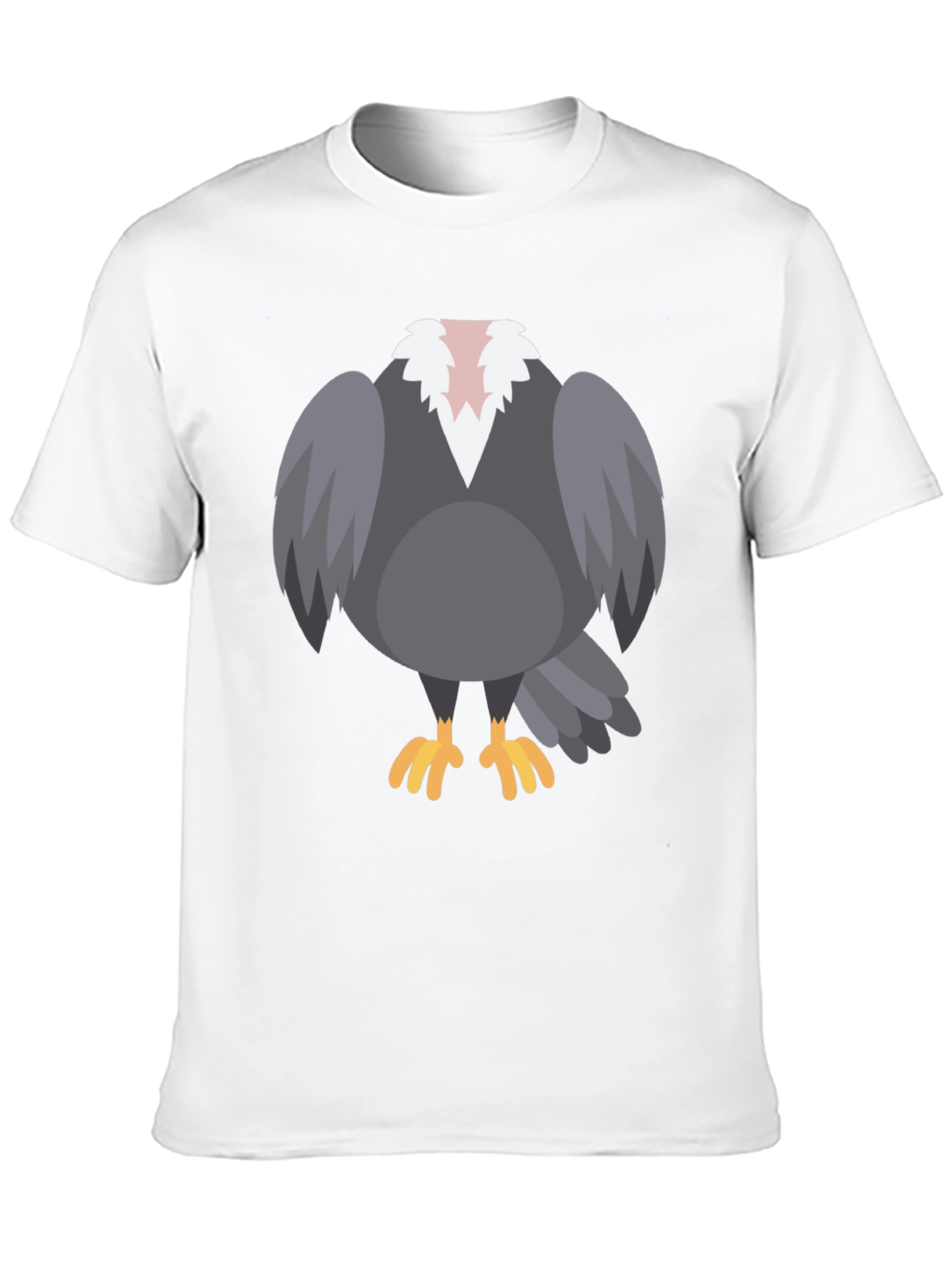 Cartoon Vulture T-Shirt - Black Graphic Tee