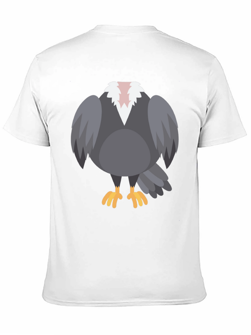 Cartoon Vulture T-Shirt - Black Graphic Tee