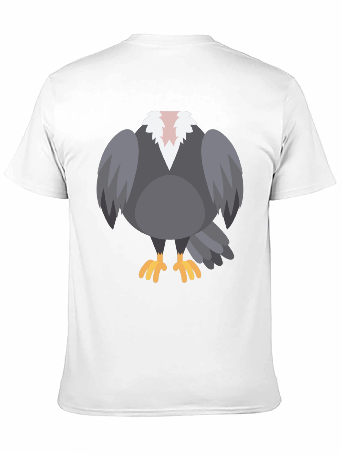 Cartoon Vulture T-Shirt - Black Graphic Tee