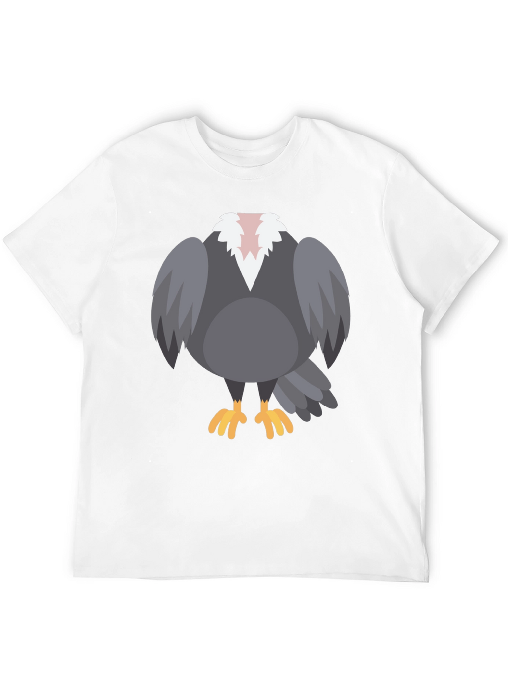 Cartoon Vulture T-Shirt - Black Graphic Tee