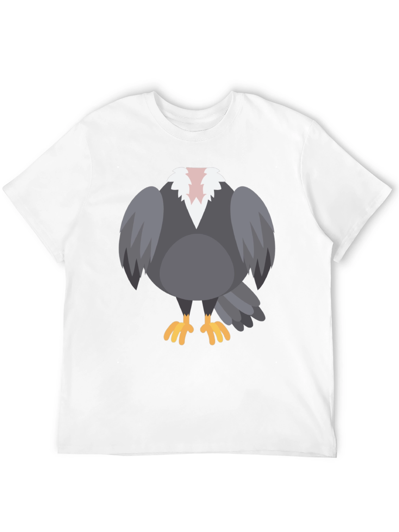 Cartoon Vulture T-Shirt - Black Graphic Tee