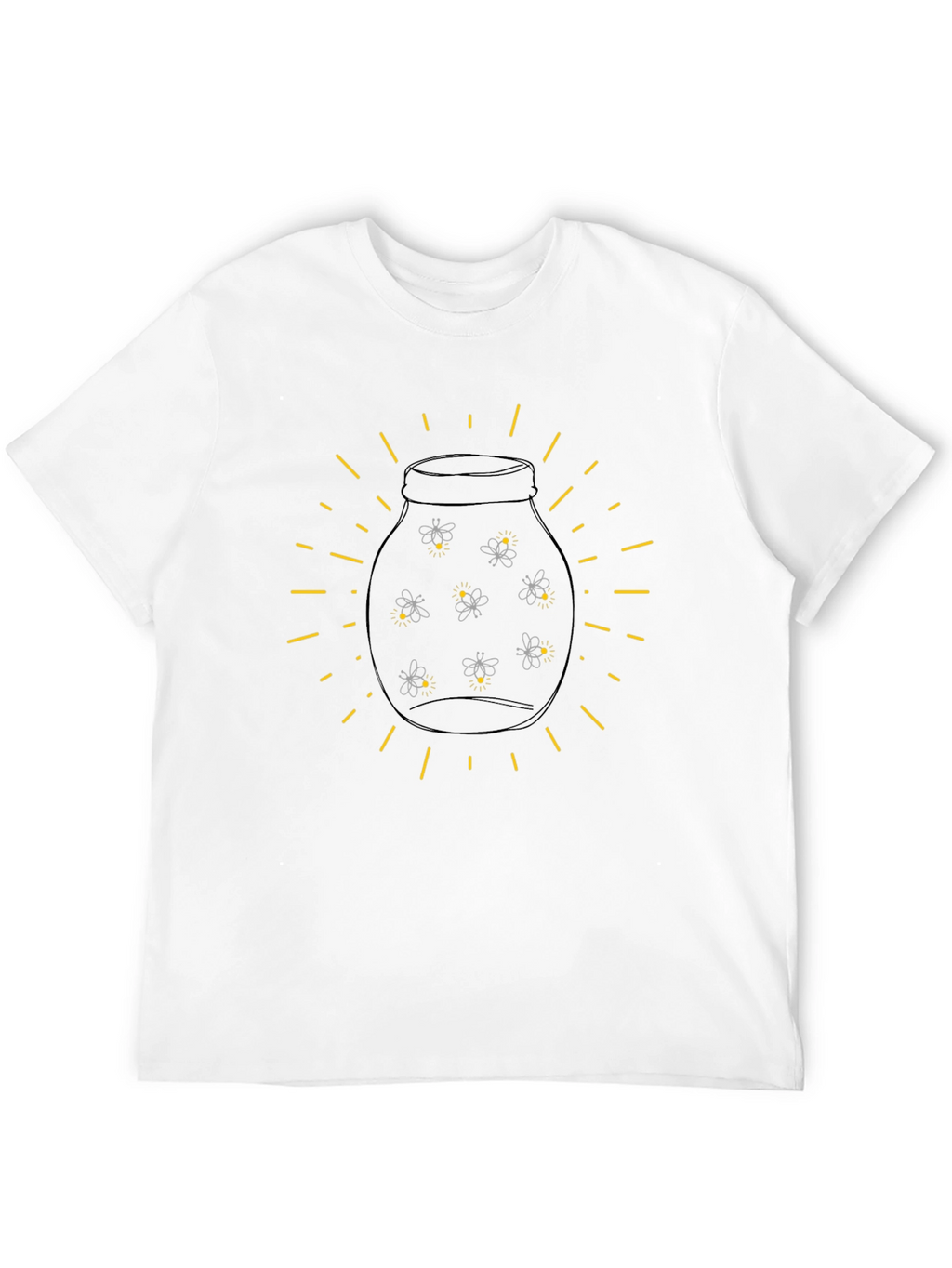 Firefly Jar Graphic Tee - Soft Black Cotton Shirt