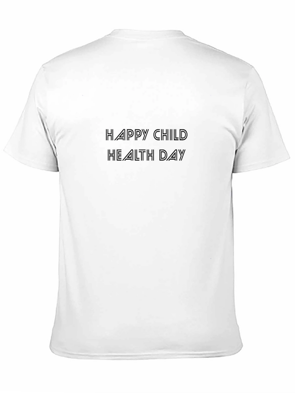 Happy Child Health Day Black T-Shirt