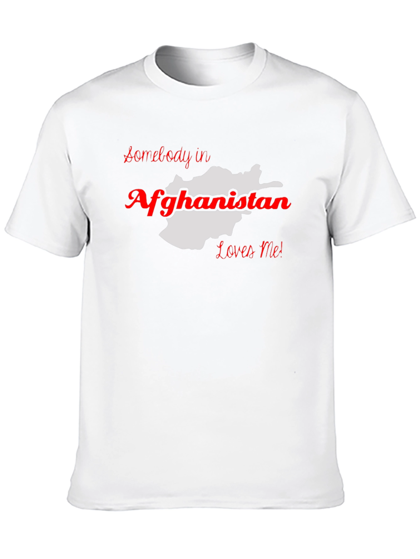 Afghanistan Love T-Shirt - Black Cotton Graphic Tee