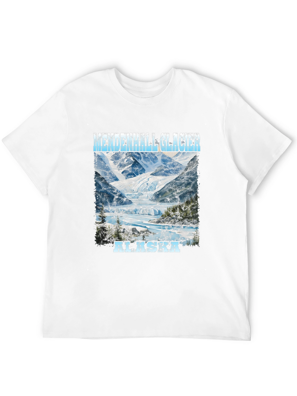Mendenhall Glacier Alaska Tee - Scenic Print