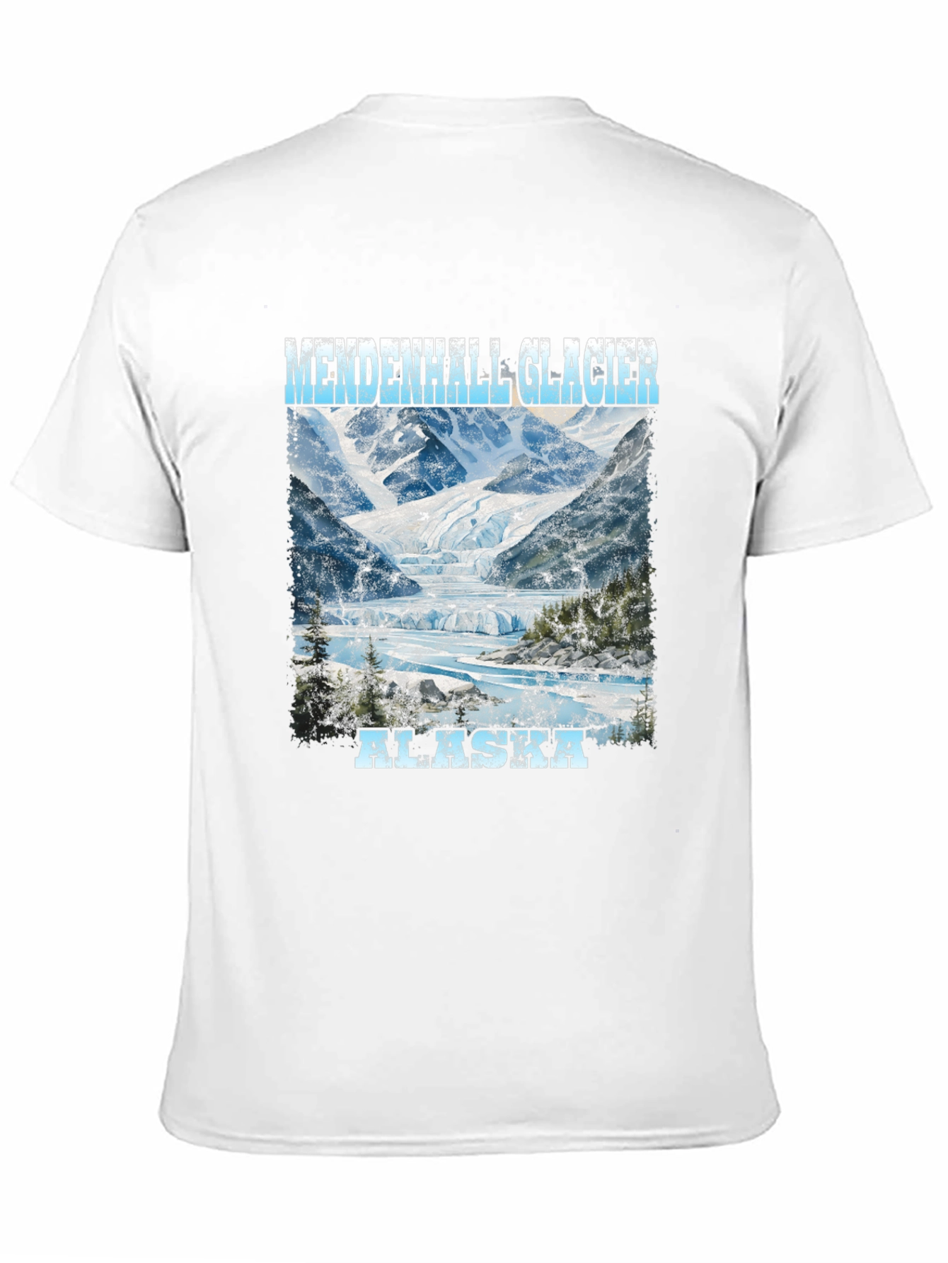 Mendenhall Glacier Alaska Tee - Scenic Print