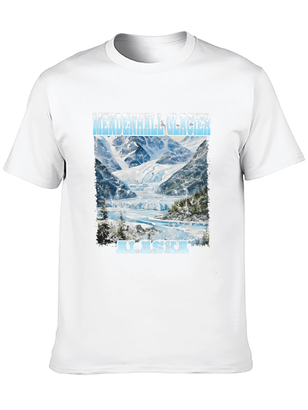 Mendenhall Glacier Alaska Tee - Scenic Print