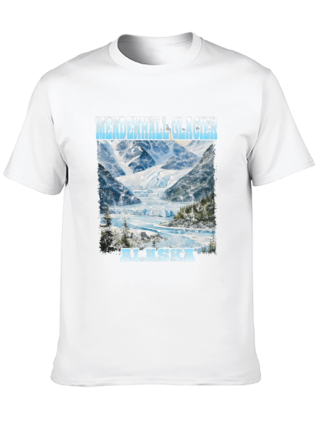 Mendenhall Glacier Alaska Tee - Scenic Print