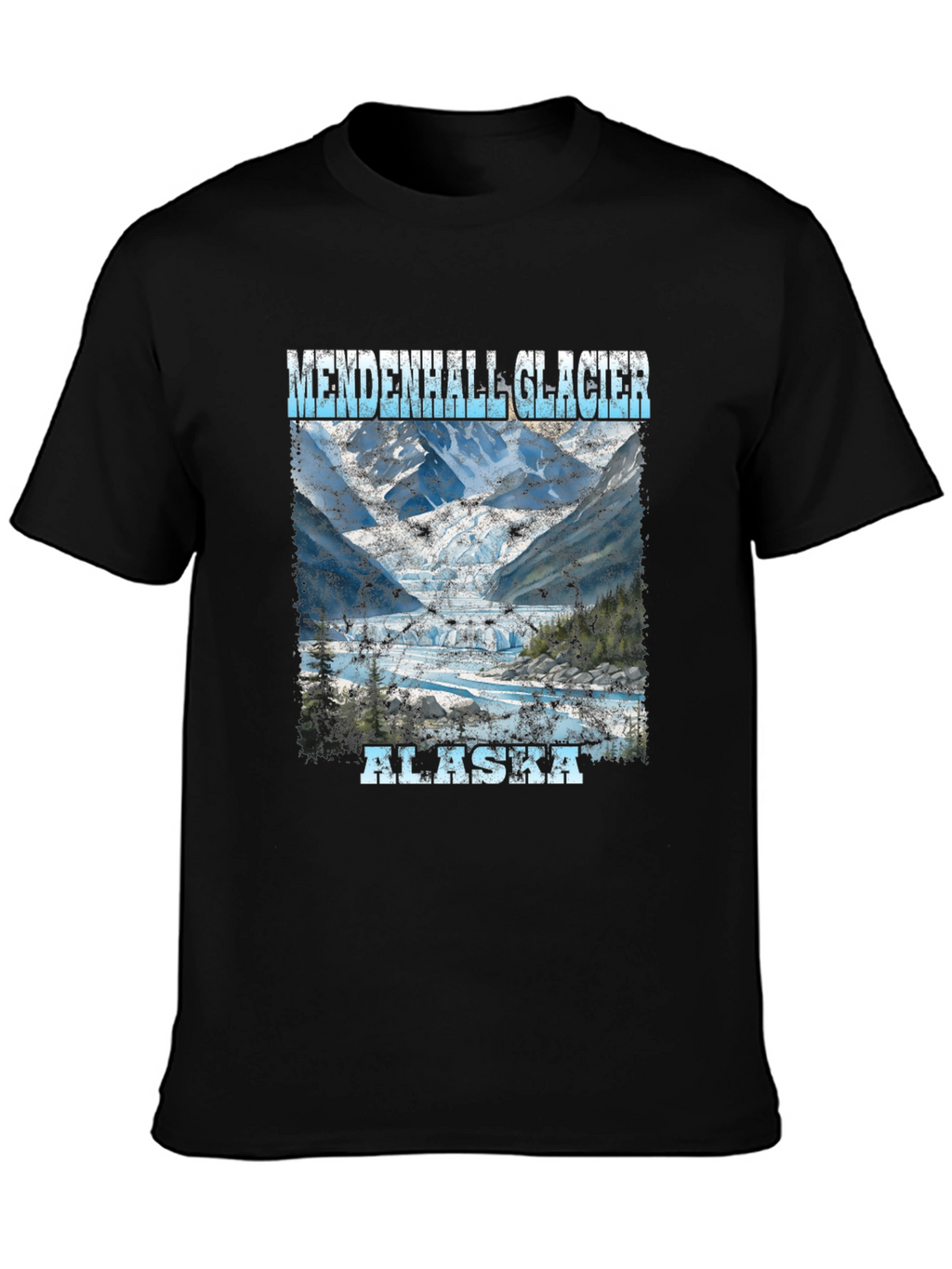 Mendenhall Glacier Alaska Tee - Scenic Print