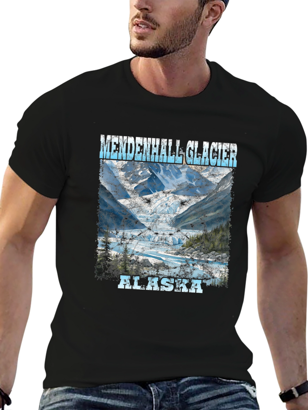 Mendenhall Glacier Alaska Tee - Scenic Print