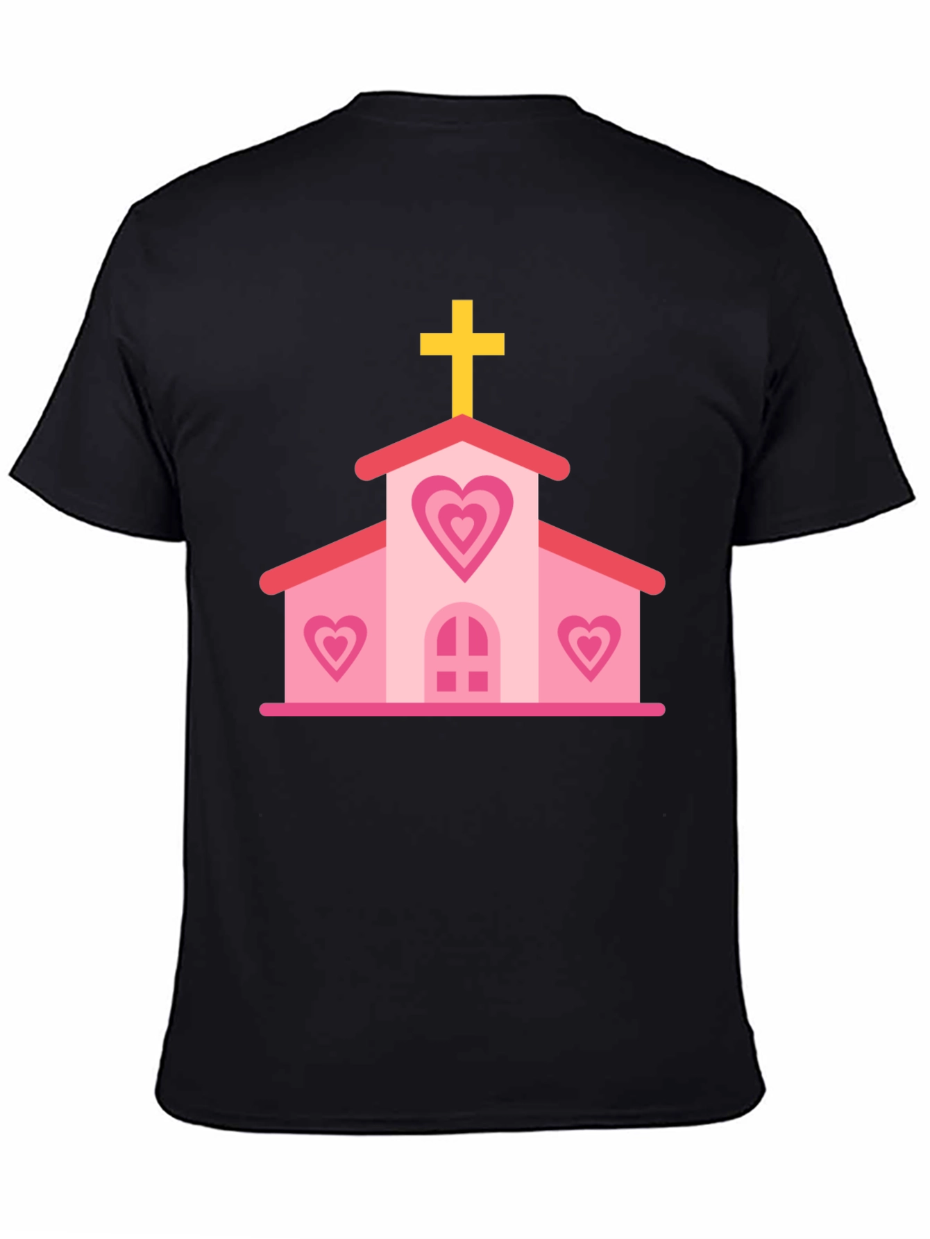 Heart Church Graphic Tee - Black