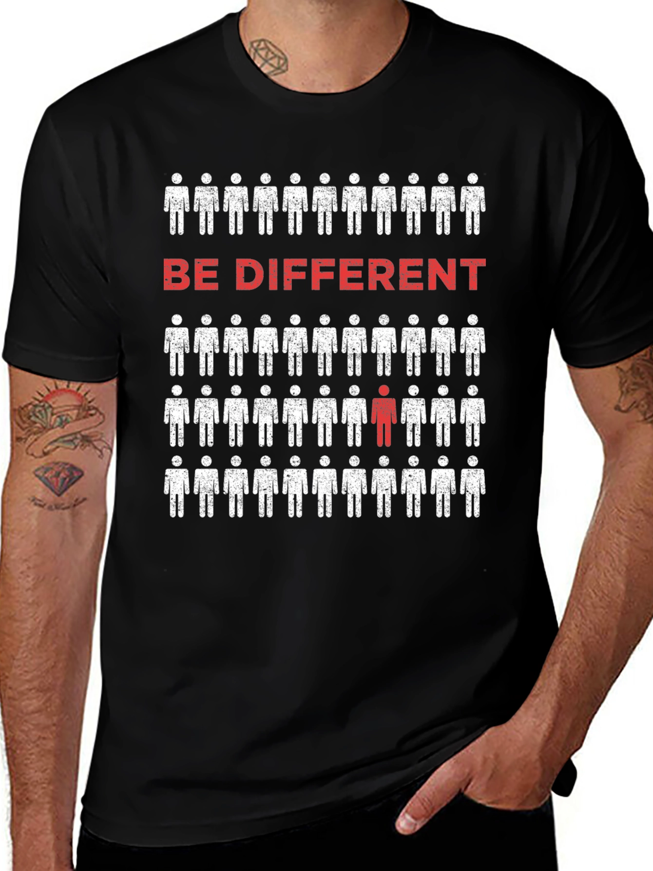 Be Different T-Shirt - Unique Graphic Tee