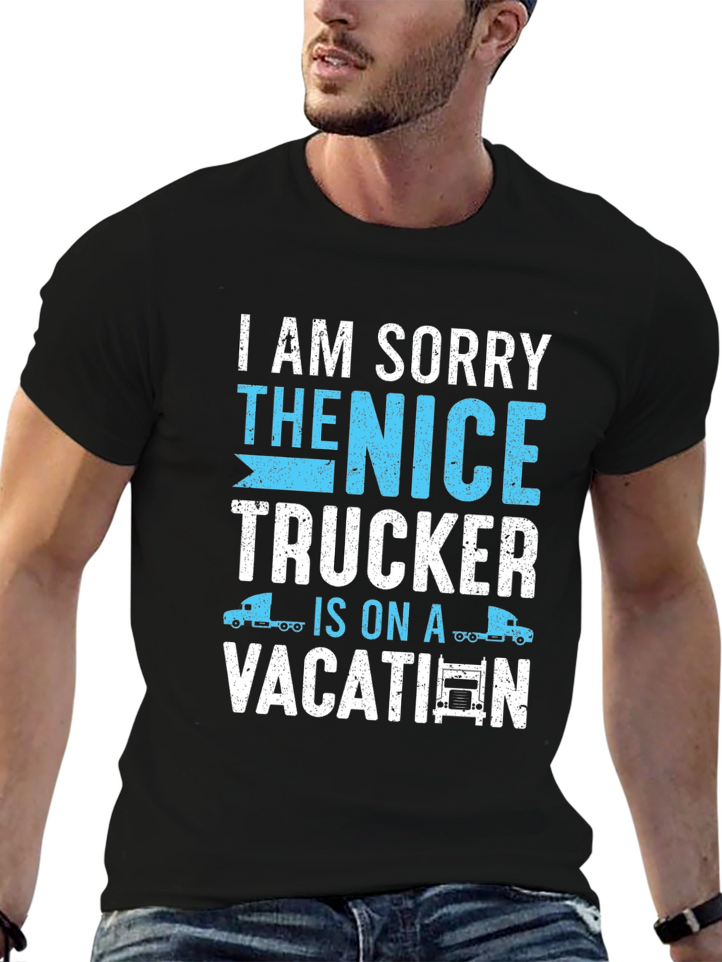 Funny Trucker Vacation T-Shirt