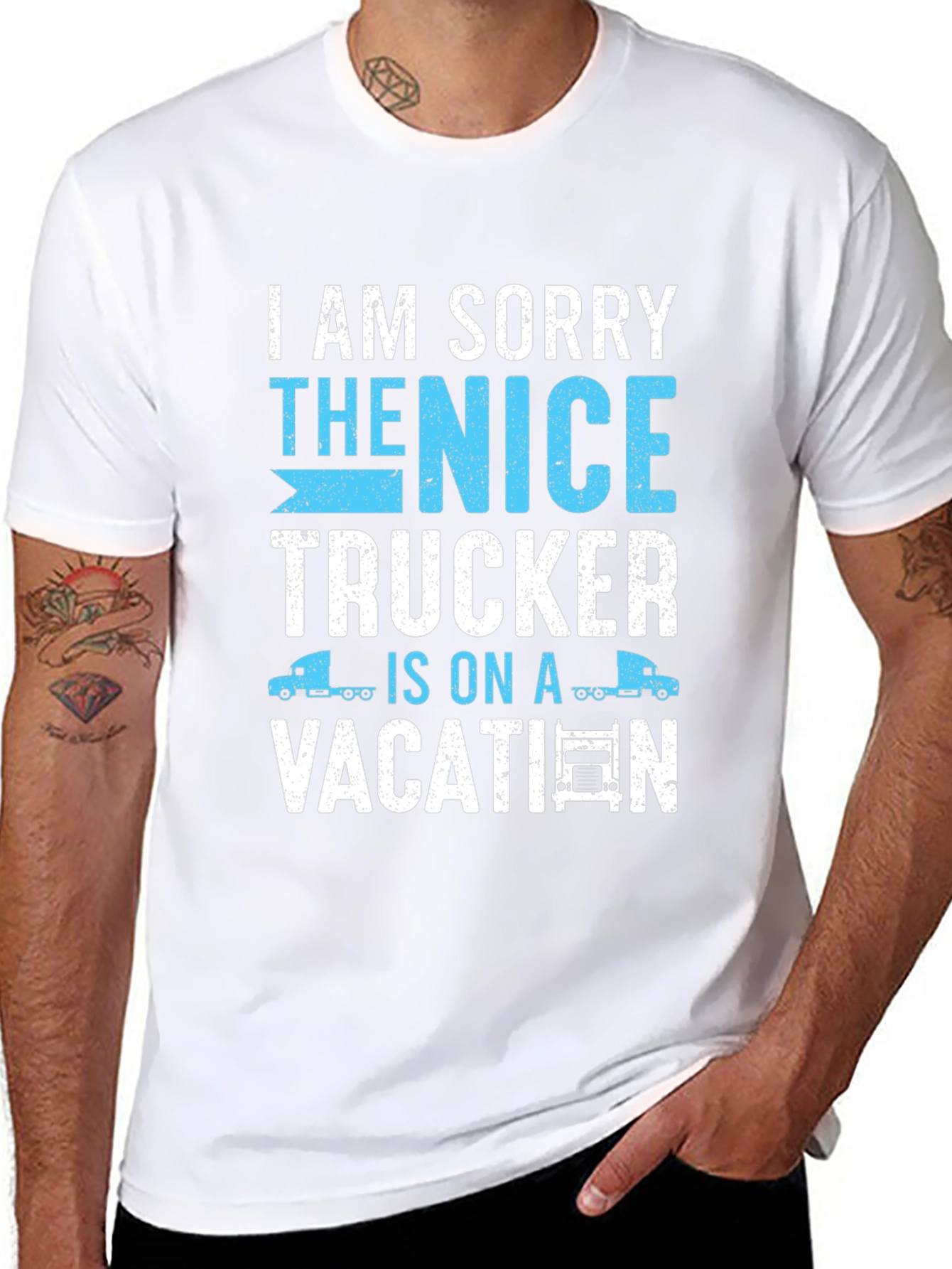 Funny Trucker Vacation T-Shirt