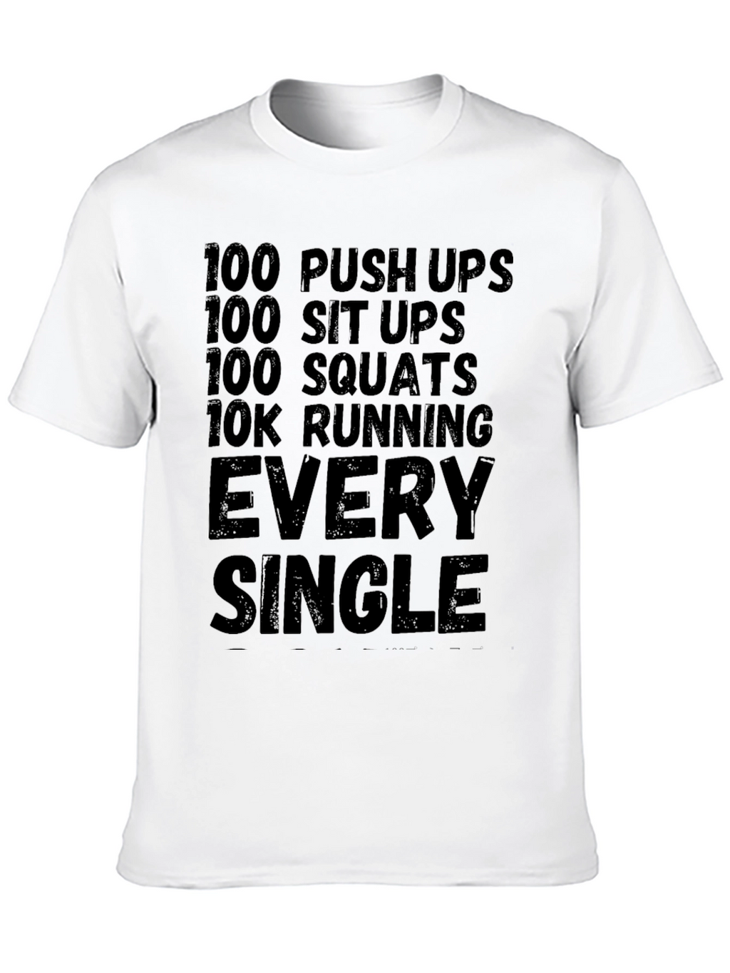 Workout Challenge Black T-Shirt