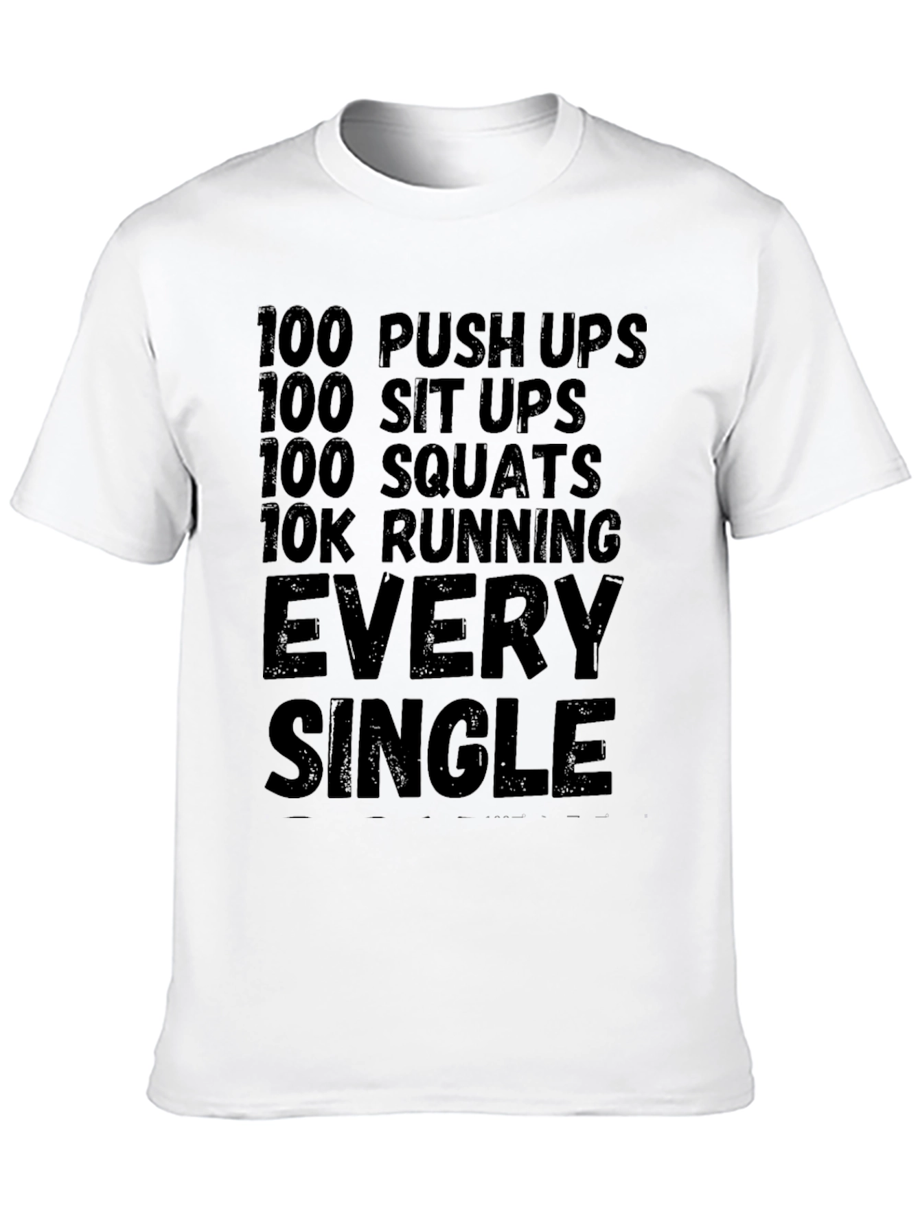 Workout Challenge Black T-Shirt