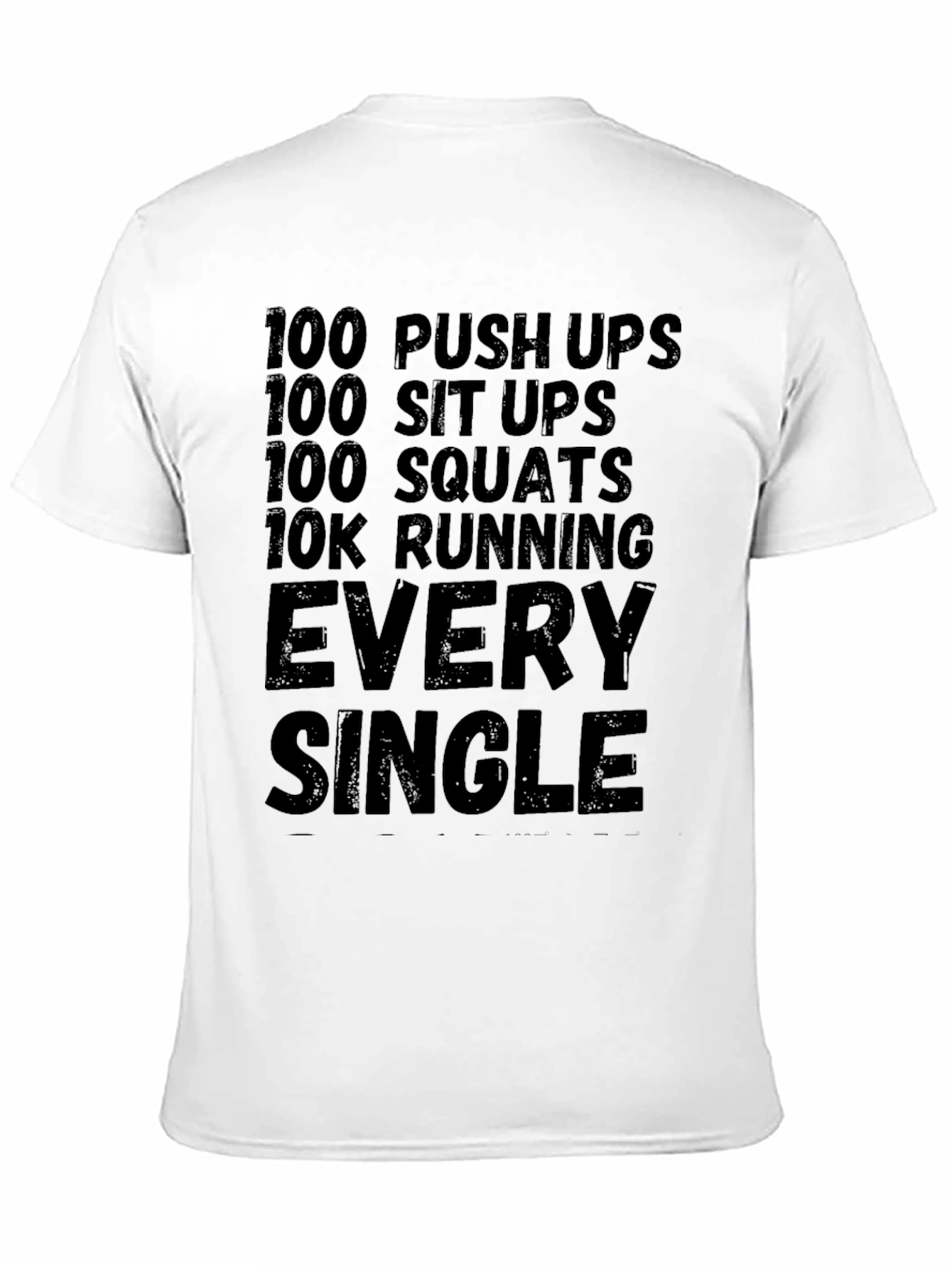 Workout Challenge Black T-Shirt