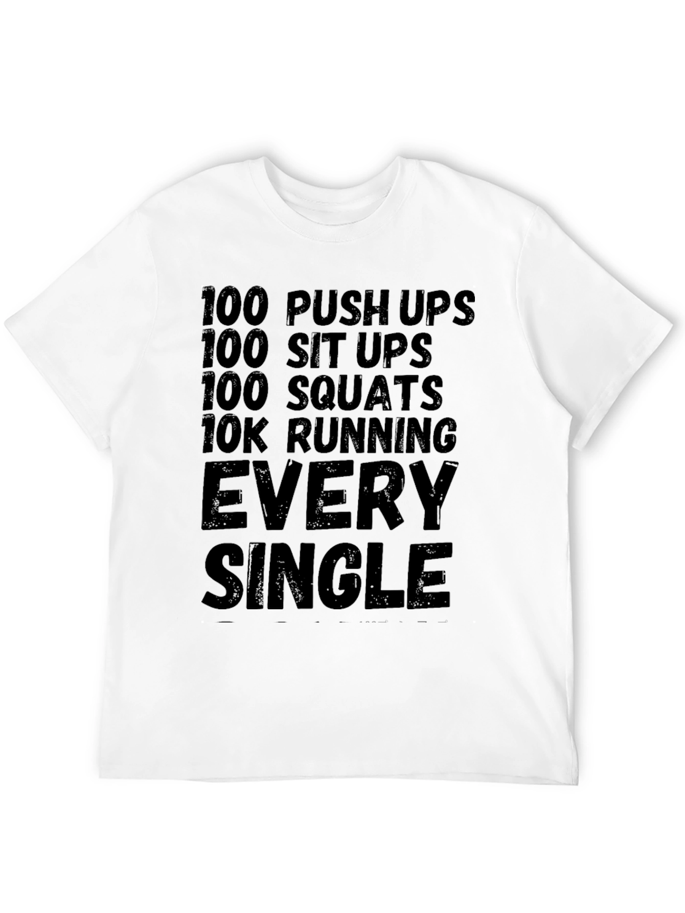 Workout Challenge Black T-Shirt