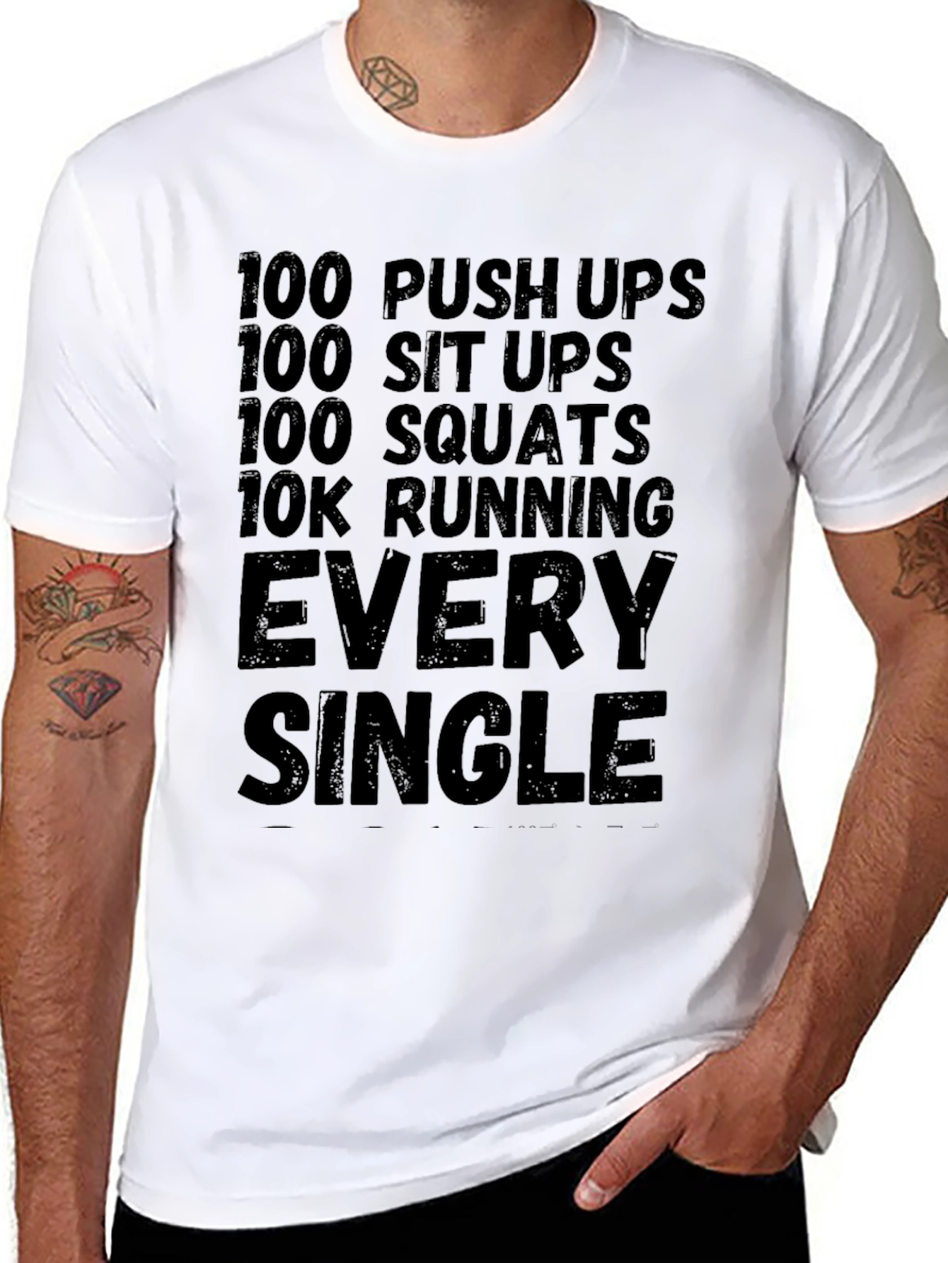 Workout Challenge Black T-Shirt
