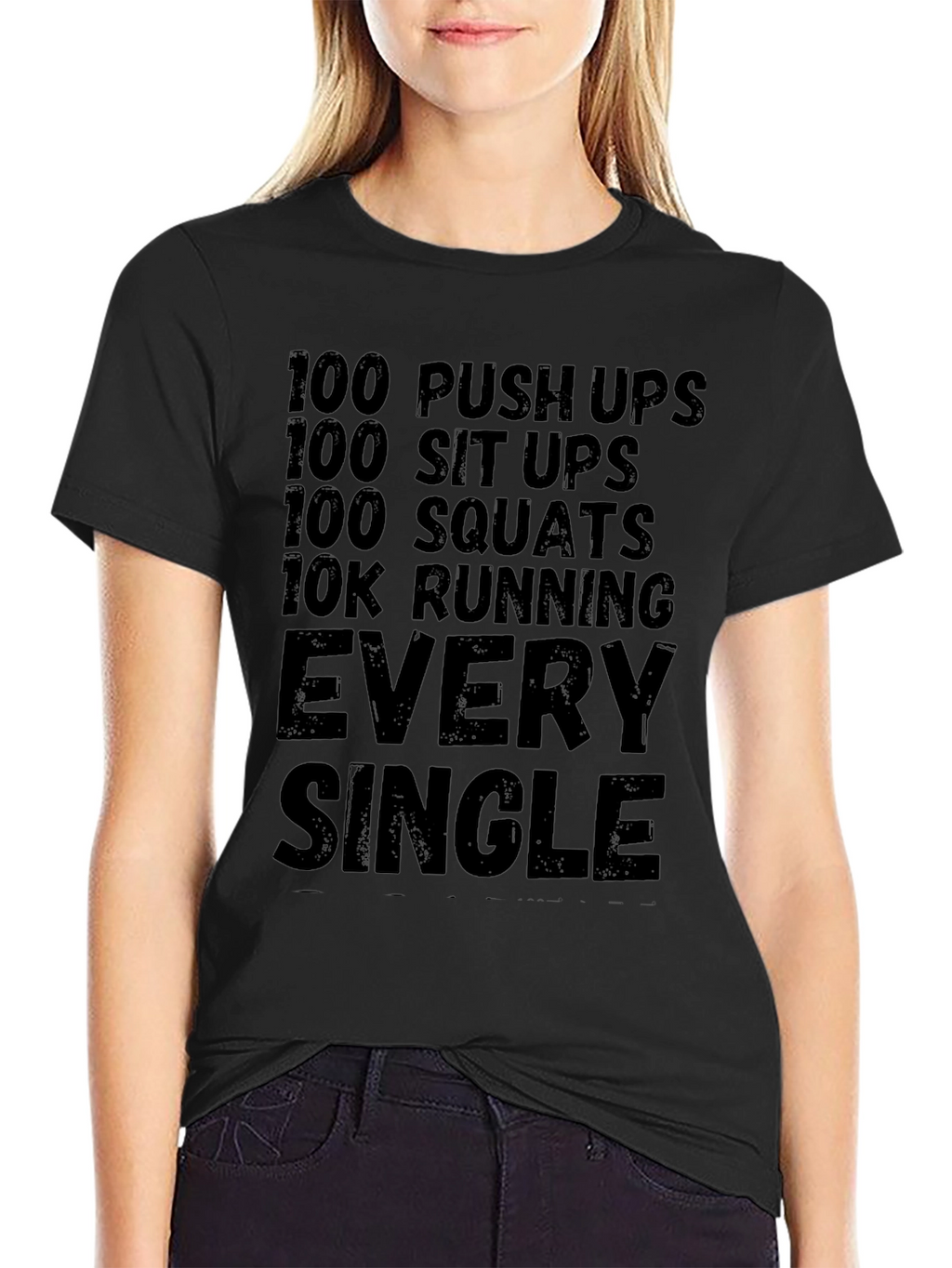 Workout Challenge Black T-Shirt