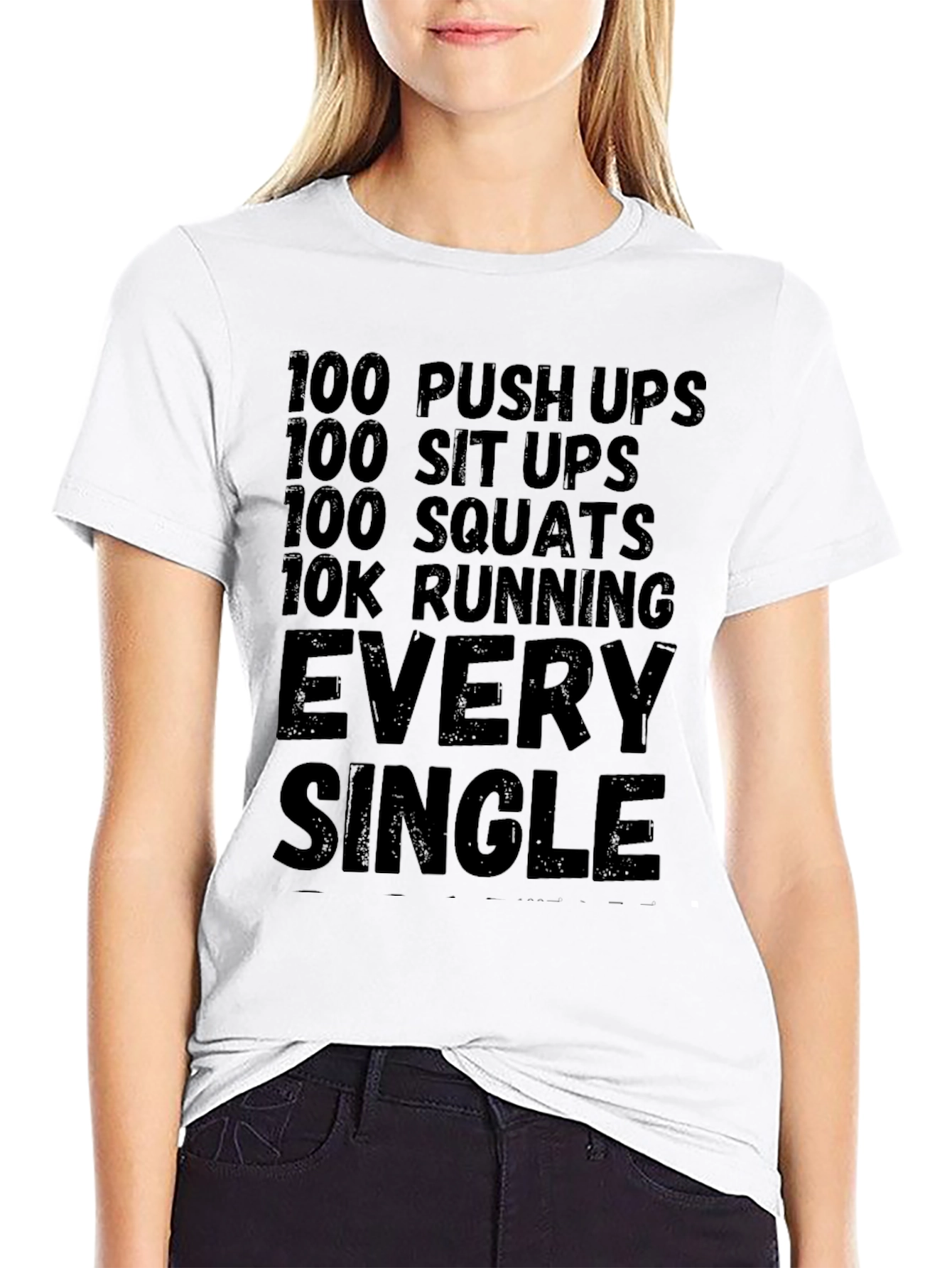 Workout Challenge Black T-Shirt