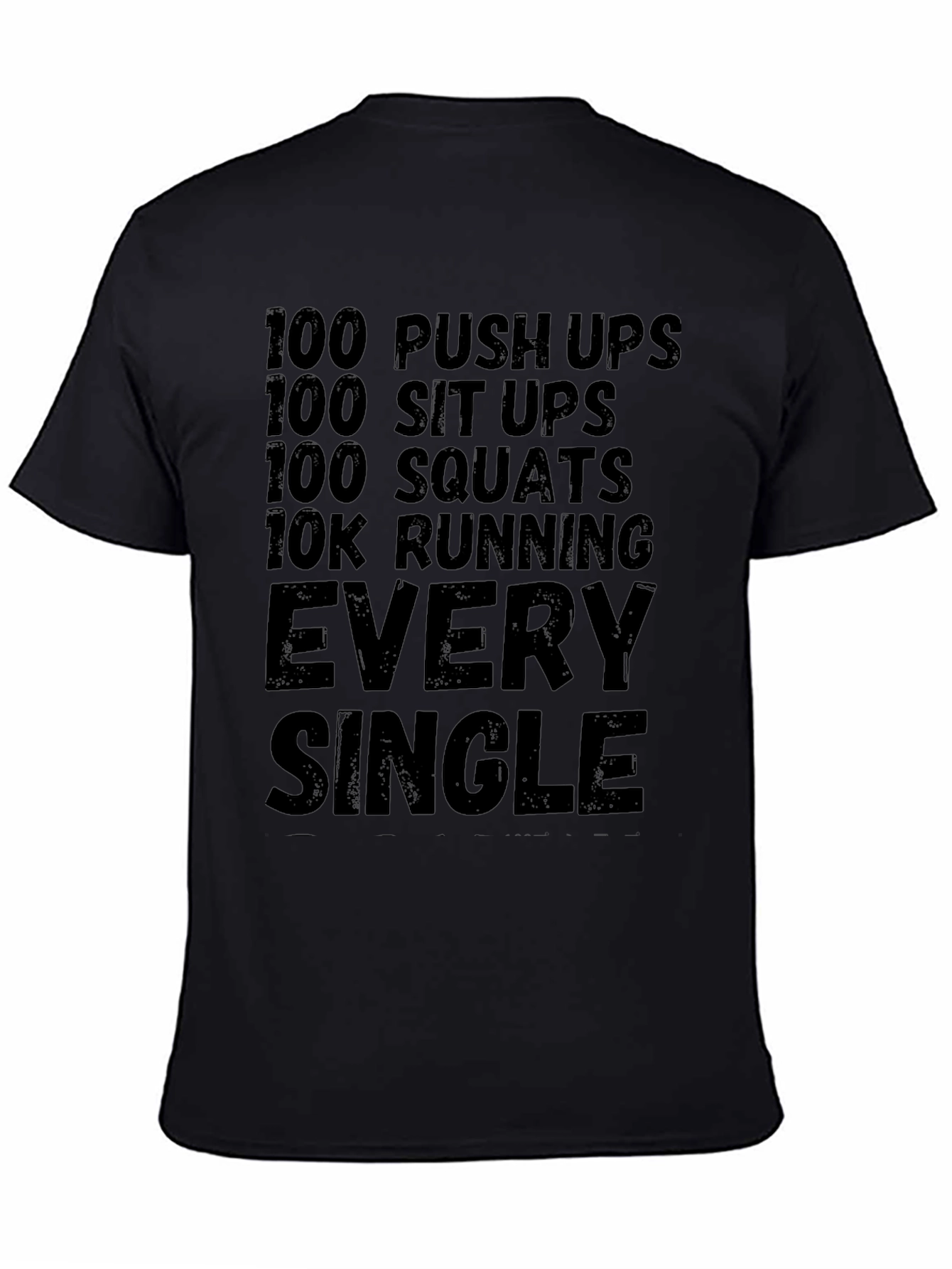 Workout Challenge Black T-Shirt