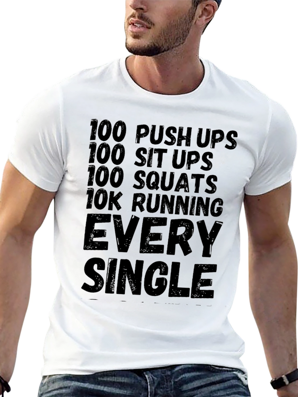 Workout Challenge Black T-Shirt