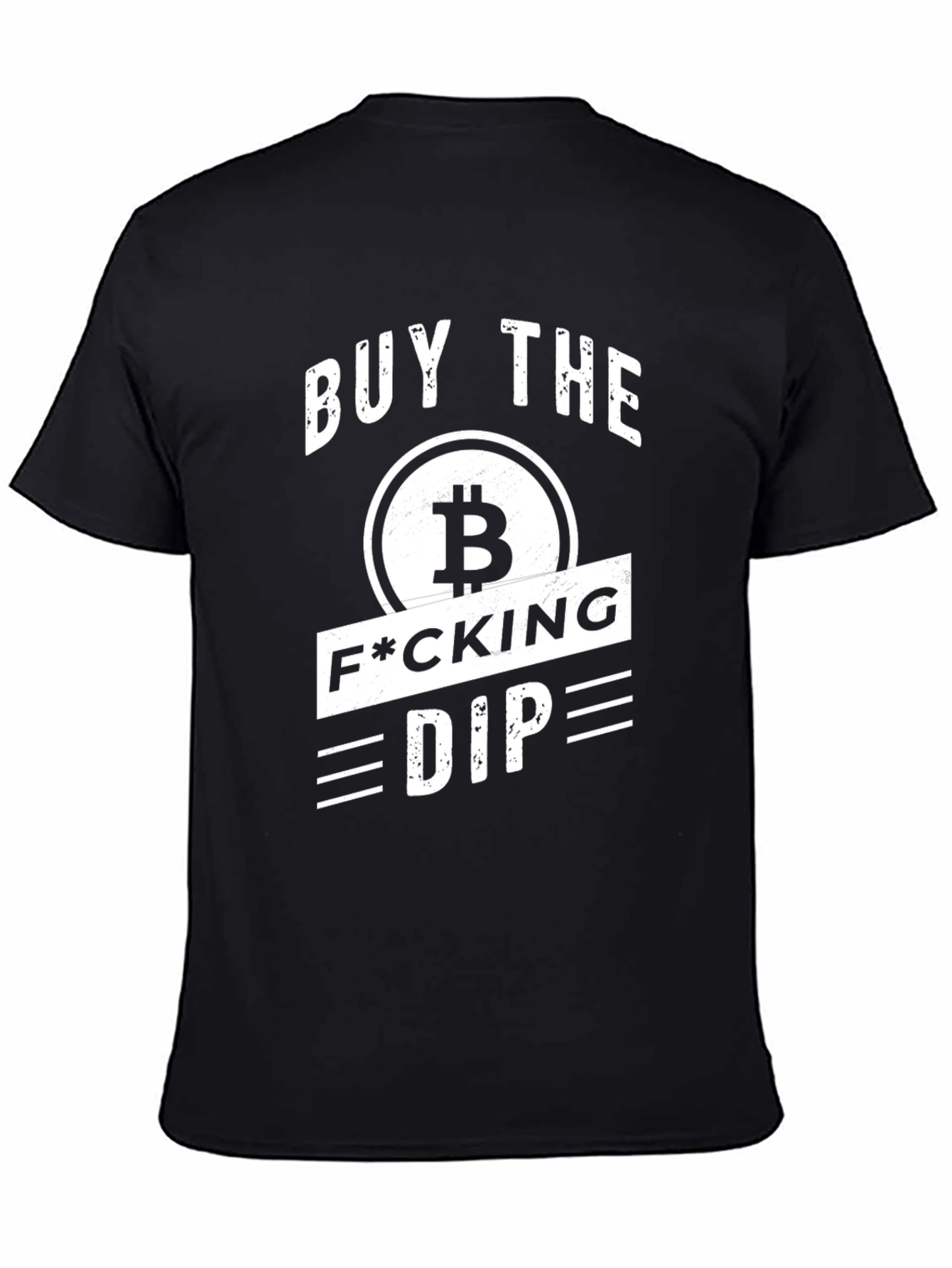 Buy the Dip Crypto Bitcoin Black T-Shirt