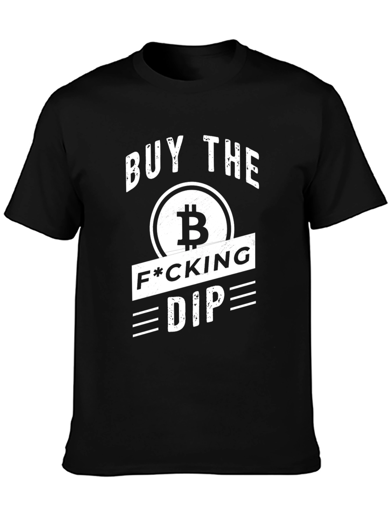 Buy the Dip Crypto Bitcoin Black T-Shirt