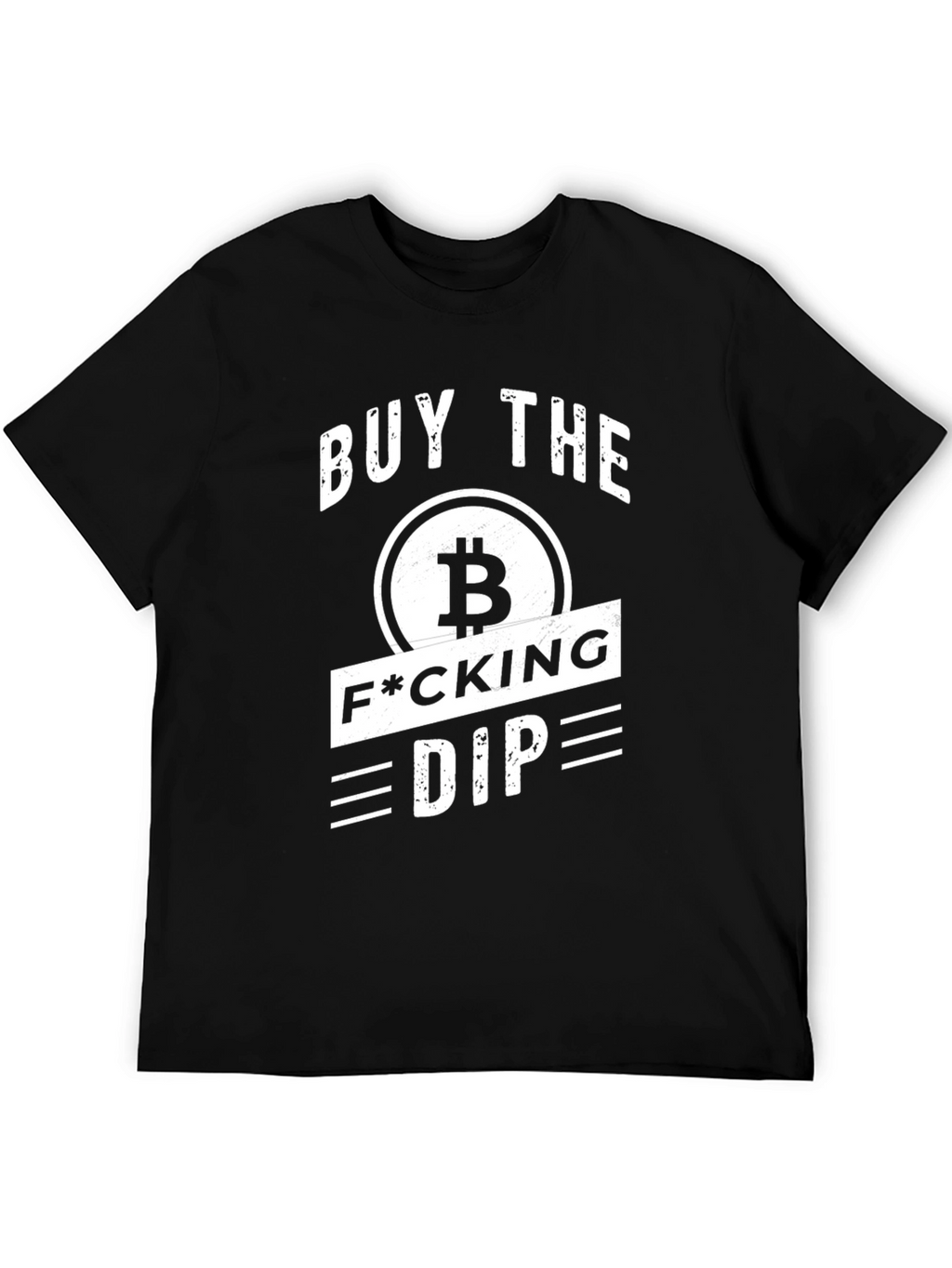 Buy the Dip Crypto Bitcoin Black T-Shirt